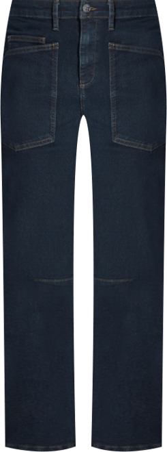 Women's Seamed Barrel Mid-Rise Jeans