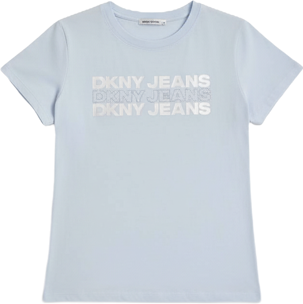 Women's Double Foil Horizontal Outline Stud Logo T-Shirt