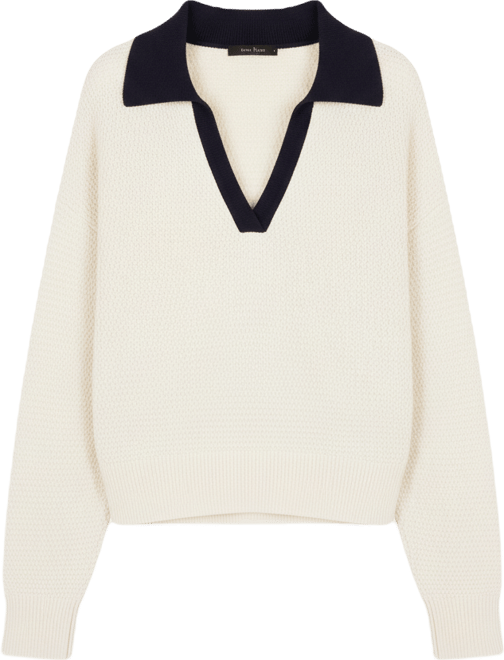 Women's Mozart Contrast Trim Knit Pull-On Sweater