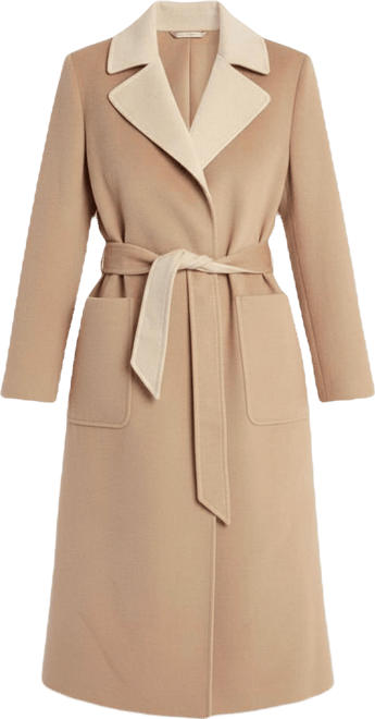 Women's Cashmere Belted Wrap Coat