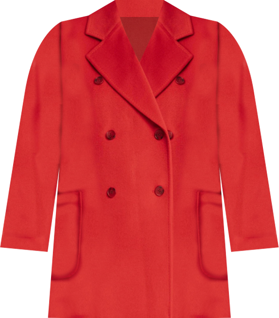 Women's Cashmere Double Breasted Short Coat