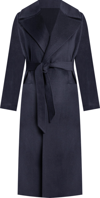 Women's Pure Cashmere Wrap Belted Midi Coat