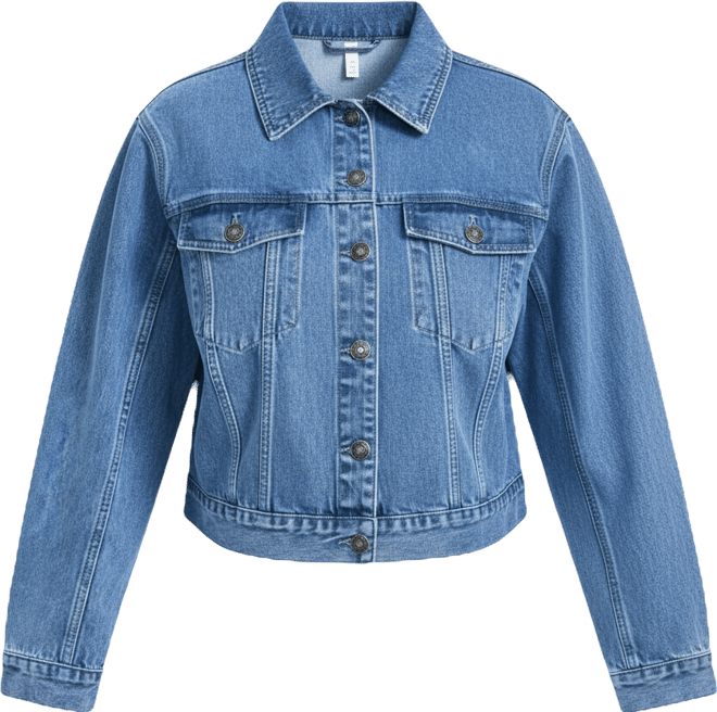 Women's Plus Size Emma Denim Cropped Jacket