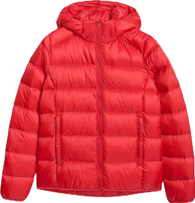 Women's trekking down jacket with natural filling