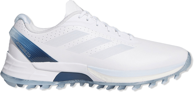 adidas Adizero ZG Spikeless Golf Shoes - Women's - Cloud White / Crystal Sky / Dusky Petrol - 5.5