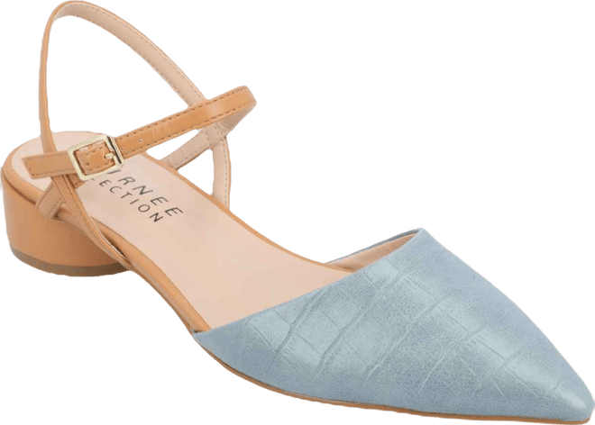 Women's Brynn Block Heel Pointed Toe Flats