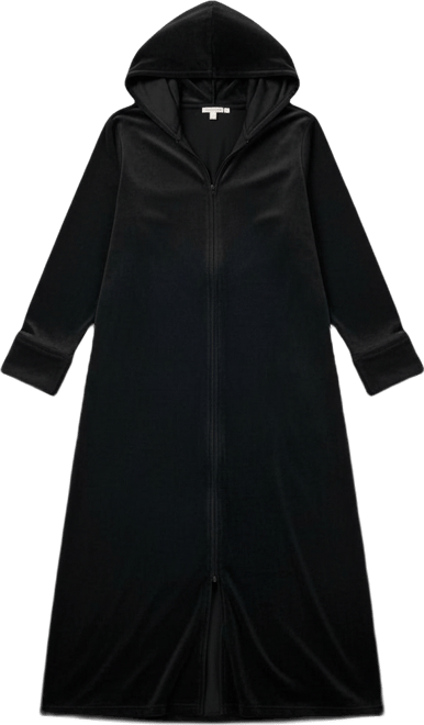 Women's Plus Size Dreams & Co Hooded Velour Robe