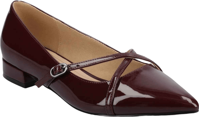 Women's Camby Crisscross Strap Pointed Toe Flats