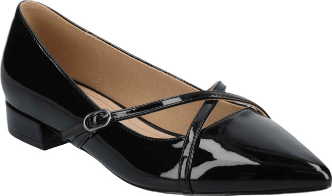 Women's Camby Crisscross Strap Pointed Toe Flats