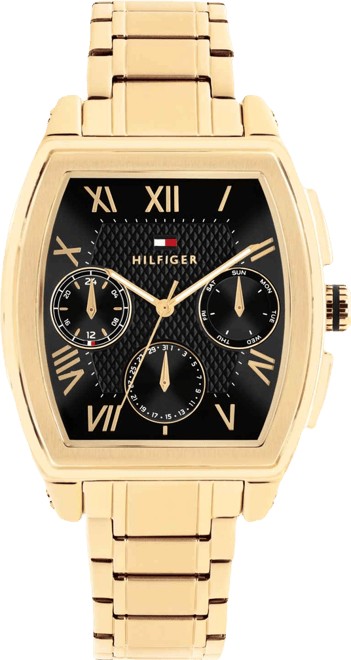 Men's Multifunction Gold Tone Stainless Steel Bracelet Watch, 36mm