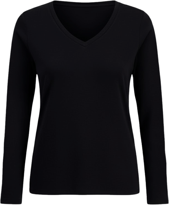 Women's Slim-Fit V-Neck Tee