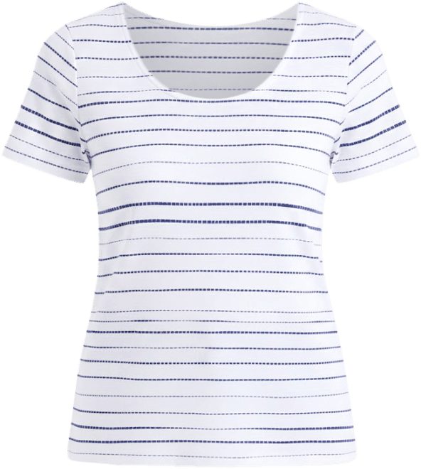 Women's Printed Short-Sleeve Scoop-Neck Top, Macy's Exclusive
