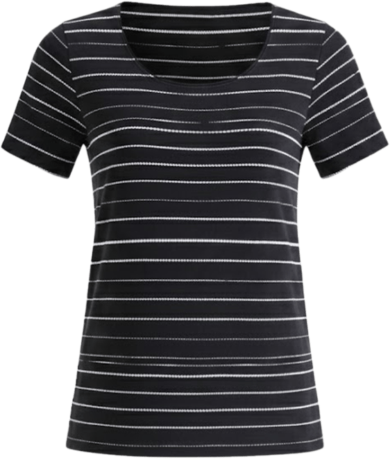 Women's Printed Short-Sleeve Scoop-Neck Top, Macy's Exclusive