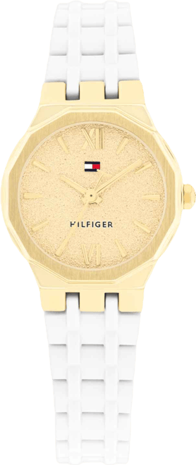 Women's Quartz White Silicone Strap Watch, 25mm