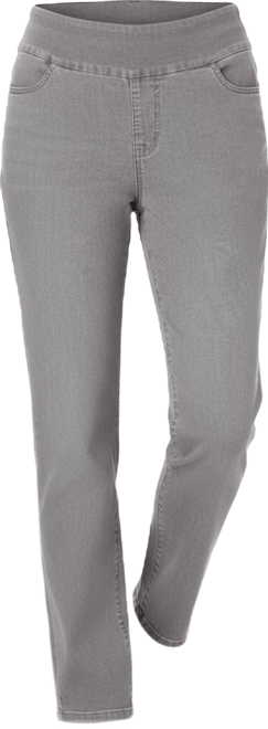 Women's Within Tall Flex-Fit Pull-On Straight-Leg Gap-Free Stretch Denim Jeans