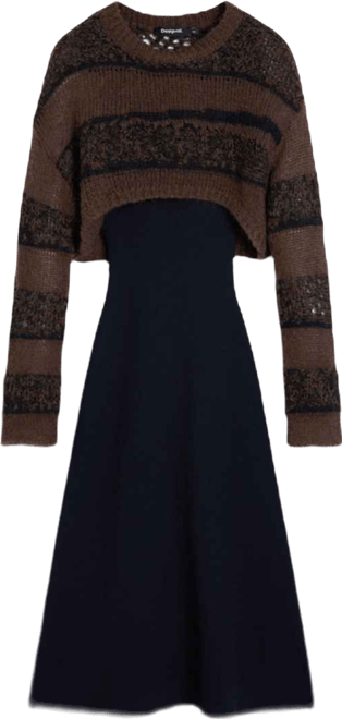 Women's 2-in-1 knit dress
