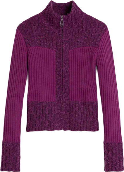 Women's Zipper knit sweater