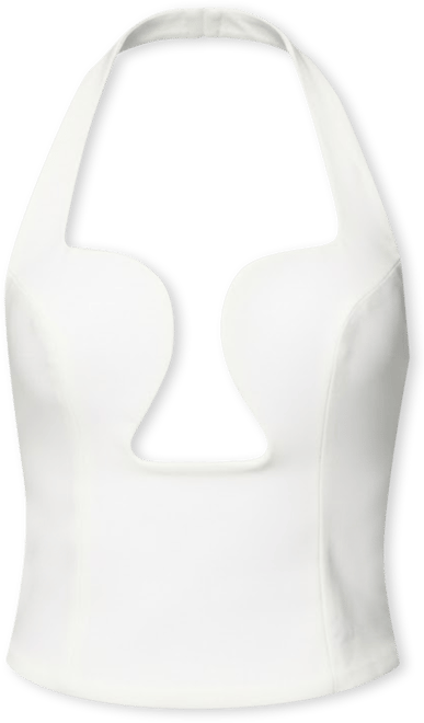 Women's Stassy Abstract Cutout Halter Top