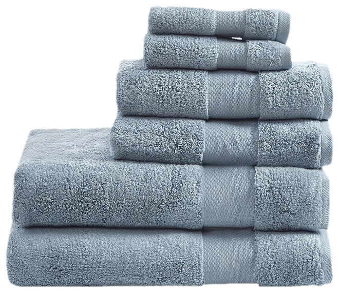 Madison Park Signature 6 Piece Turkish Cotton Bath Towel Set Natural