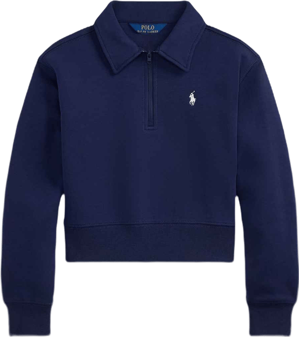 Girls' 7-16 Collared Boxy Sweater