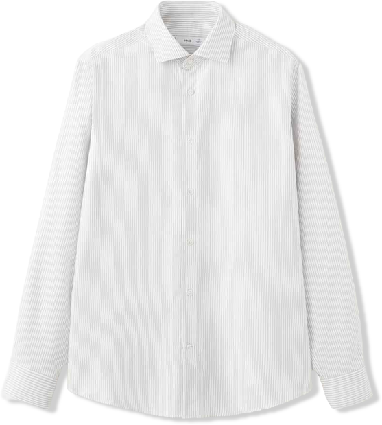 Men's Cotton Slim-Fit Striped Shirt