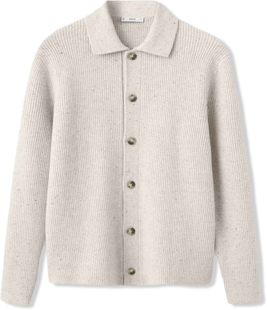 Men's Ribbed Knit Cardigan