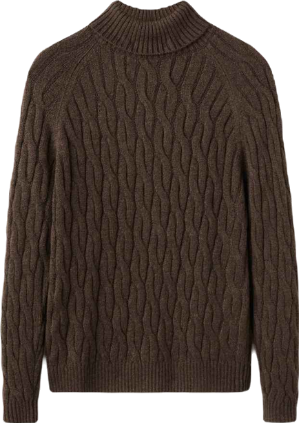 Men's Turtleneck Knit Sweater