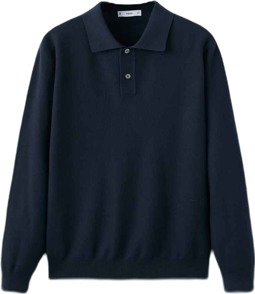 Men's Micro-Structured Cotton Polo Shirt