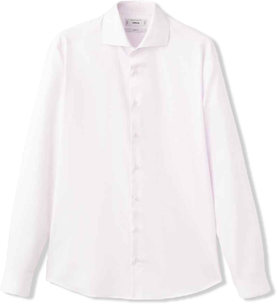 Men's Cotton Slim-Fit Dress Shirt