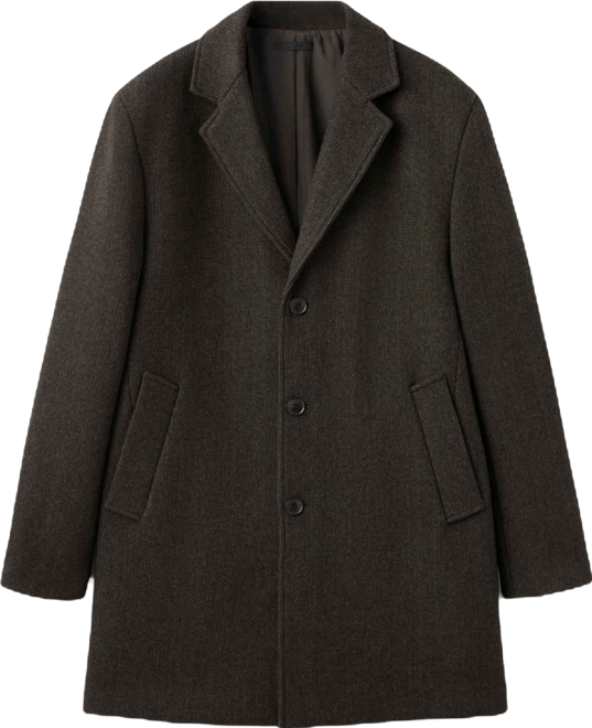 Men's Lightweight Wool Coat