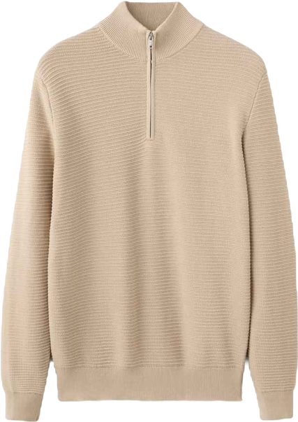 Men's Cotton Structured Sweater