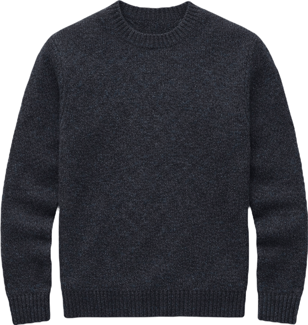Men's Structured Wool-Blend Knitted Sweater