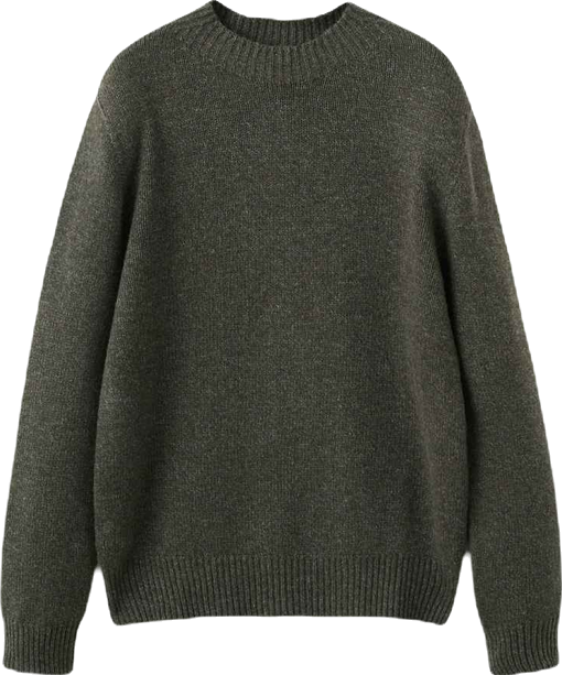 Men's Structured Wool-Blend Knitted Sweater
