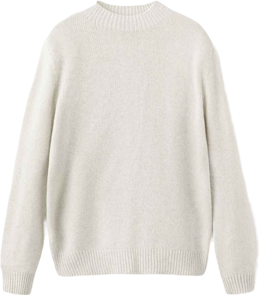 Men's Structured Wool-Blend Knitted Sweater