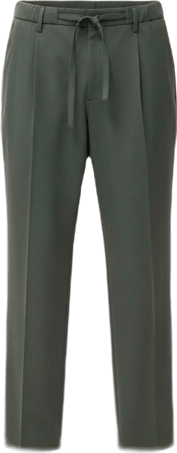 Men's Regular Fit Cord Pleated Pants