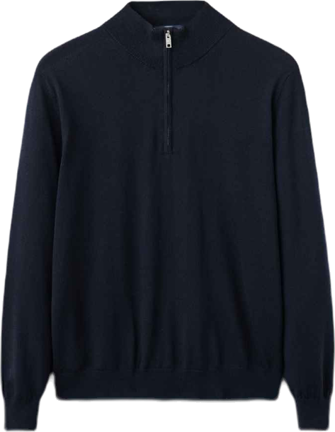 Men's Perkins Collar Merino Wool Sweater