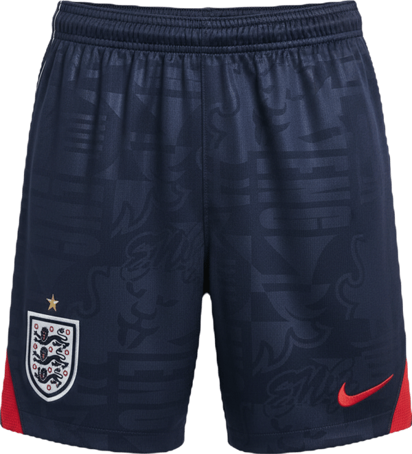 Inglaterra visitante 2026 Stadium Shorts de fútbol Nike Dri-FIT Replica para niños talla grande