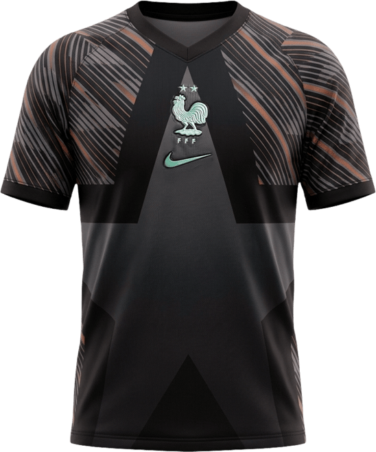 FFF 2026 Stadium Goalkeeper Men's Nike Dri-FIT Soccer Replica Short-Sleeve Jersey