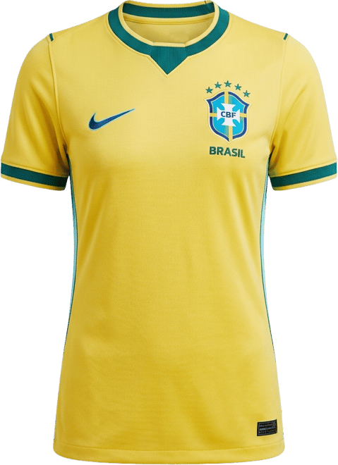 Brasil local 2026 Stadium Jersey de fútbol Nike Dri-FIT Replica para niños talla grande