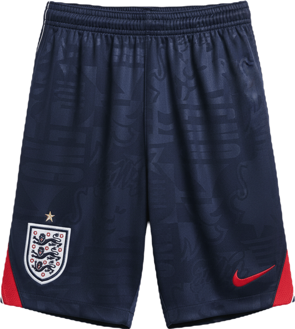 Inglaterra visitante 2026 Stadium Shorts de fútbol Nike Dri-FIT Replica para niños talla grande