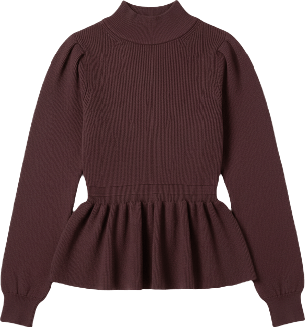 Women's Peplum Waist Knit Top