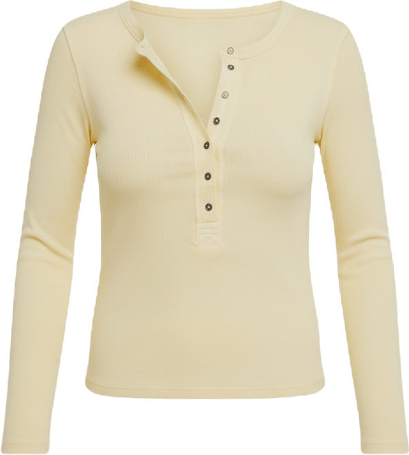 Women's Long-Sleeve Henley Top