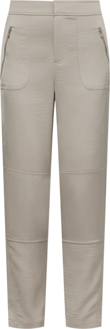 Women's Elastic Waist-Back Zipper Trousers