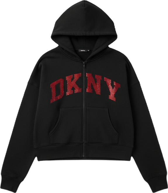 Women's Exploded Rhinestone Varsity Logo Full-Zip Hoodie