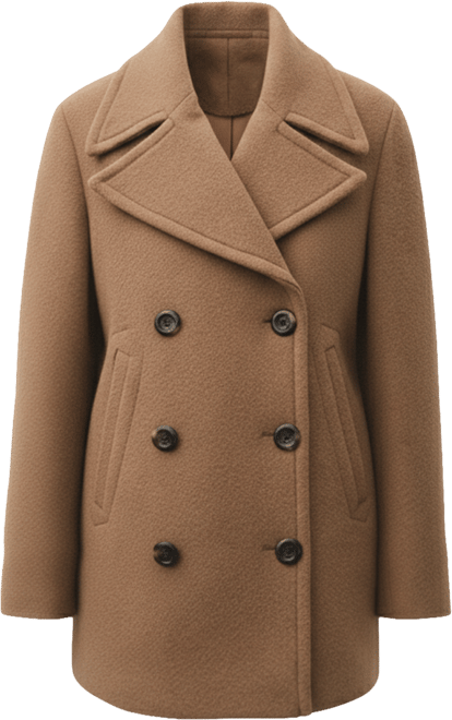 Women's Double-Breasted Manteco Wool Coat