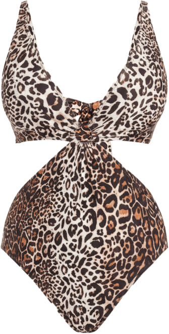 Feline Fine Plunge Ring Over-The-Shoulder Monokini, Macy's Exclusive