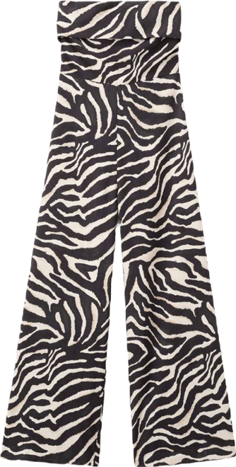 Women's Printed Strapless Jumpsuit