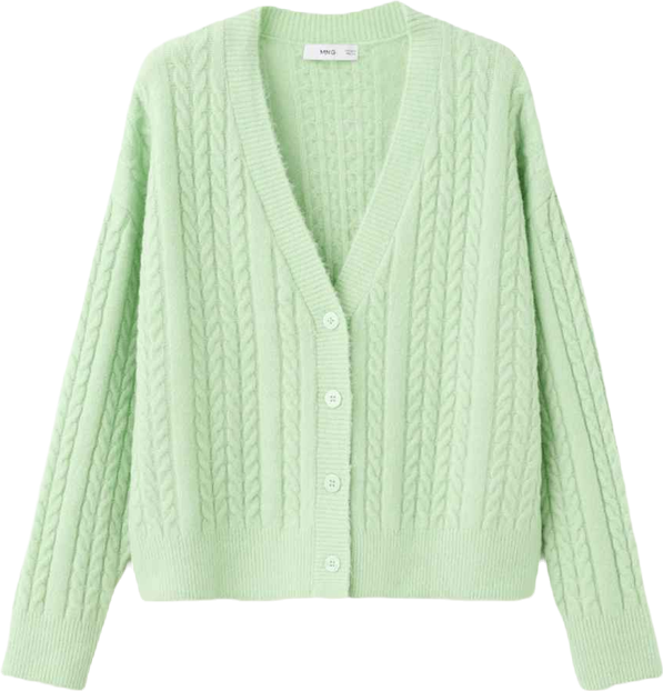 Women's Knitted Braided Cardigan