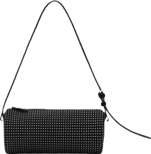 Women's Oval Studded Shoulder Bag