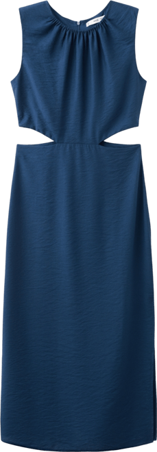 Women's Cut-Out Crinkled-Effect Dress